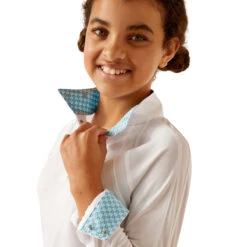 Ariat Youth Sunstopper 3.0 Pro Show Shirt - Sale -Farm House Tack Store S24 YTH ENGL 10048608 detail01