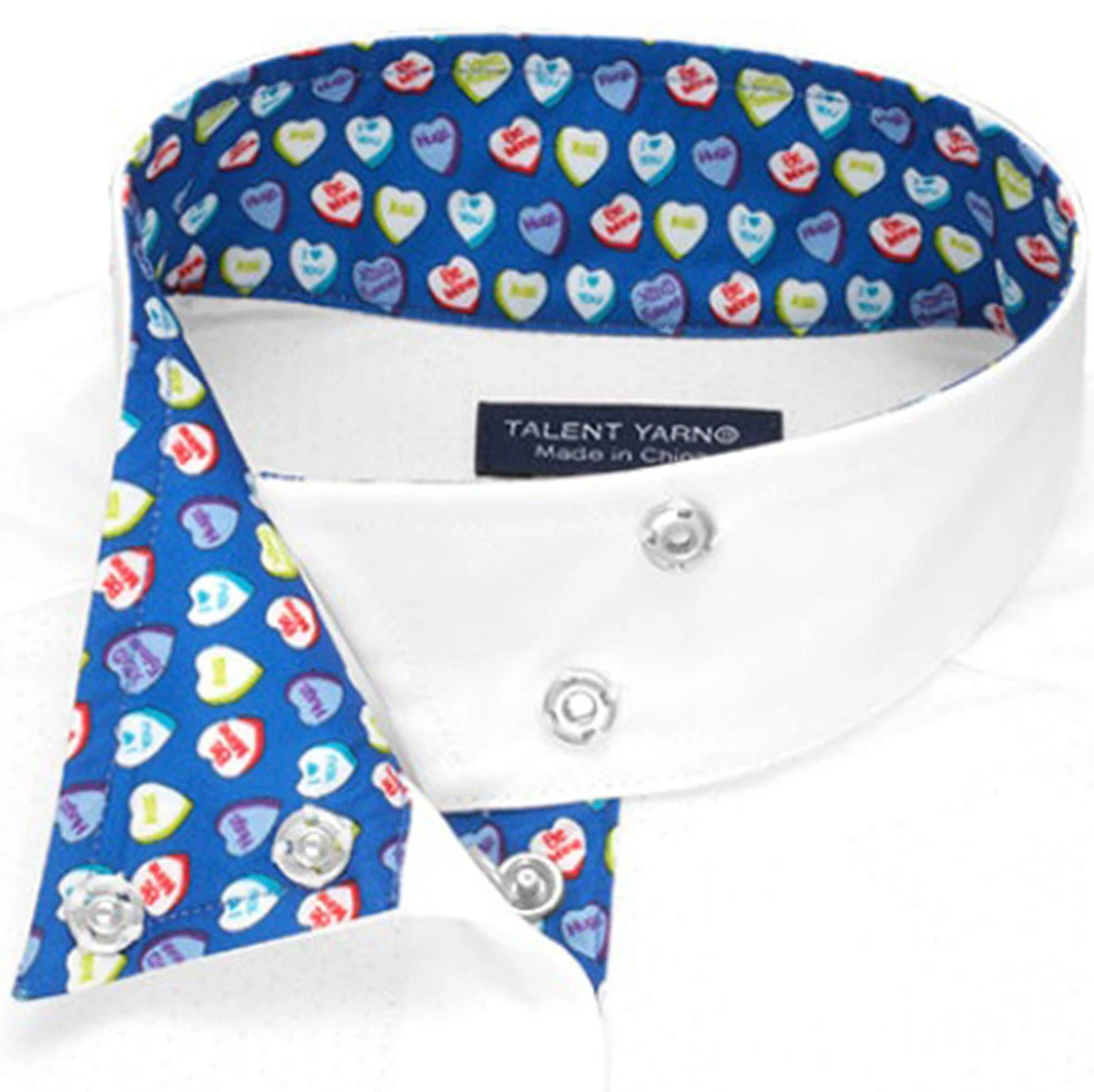 Essex Classics Girls "Hearts" Talent Yarn Wrap Collar Long Sleeve Show Shirt 4 Essex Classics Girls "Hearts" Talent Yarn Wrap Collar Long Sleeve Show Shirt - Image 2