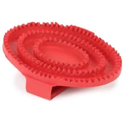 Shires Rubber Curry Comb 12 Shires Rubber Curry Comb -Farm House Tack Store Shires Rubber.Curry .Comb Red