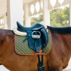 Sixteen Cypress Dressage Pad, Pearl & Cognac -Farm House Tack Store SixteenCypress olive dressage 5013934c 8e24 497c a216 a982fb2c48bd