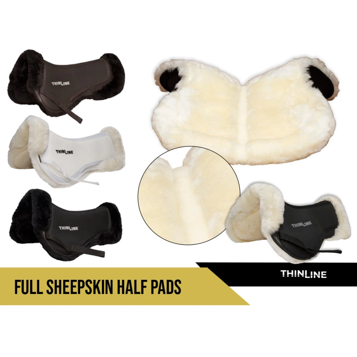 ThinLine Full Sheepskin Trifecta Half Pad 8 ThinLine Full Sheepskin Trifecta Half Pad - Image 6
