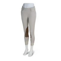RJ Classics Belmont Mid-Rise Side Zip Knee Patch Breech