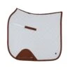 Sixteen Cypress Dressage Pad, White & Cognac
