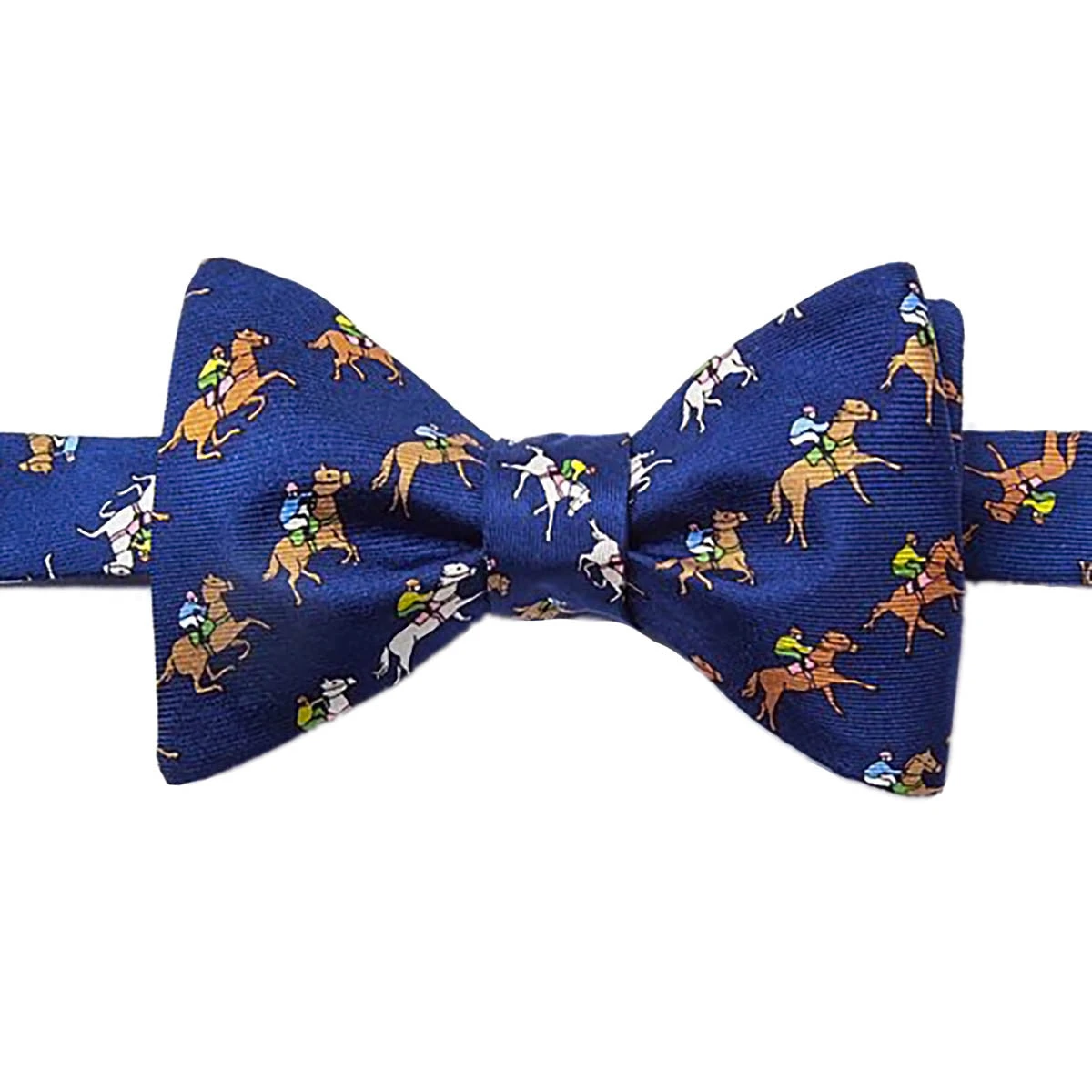 Wild Attire Inc. Win, Place, Show Navy Blue Silk Self-Tie Bow Tie 4 Wild Attire Inc. Win, Place, Show Navy Blue Silk Self-Tie Bow Tie - Image 2