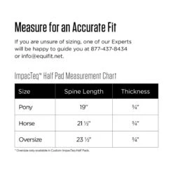 EquiFit Thin ImpacTeq® Half Pad -Farm House Tack Store aa599ecb6eed8781b1e3703f0d8be8d9