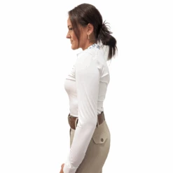 Essex Classics Ladies Tryon Talent Yarn Wrap Collar Long Sleeve Show Shirt -Farm House Tack Store ad1a3f3e f17f 4ada ac61 e348d6dd637e