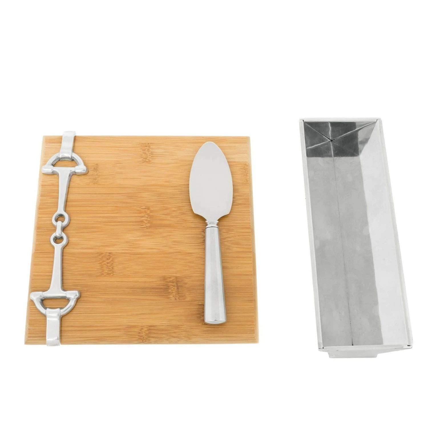 Arthur Court Equestrian Bamboo Cheese Set 3 Arthur Court Equestrian Bamboo Cheese Set