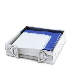 Arthur Court Equestrian Snaffle Accent Cocktail Napkin Box