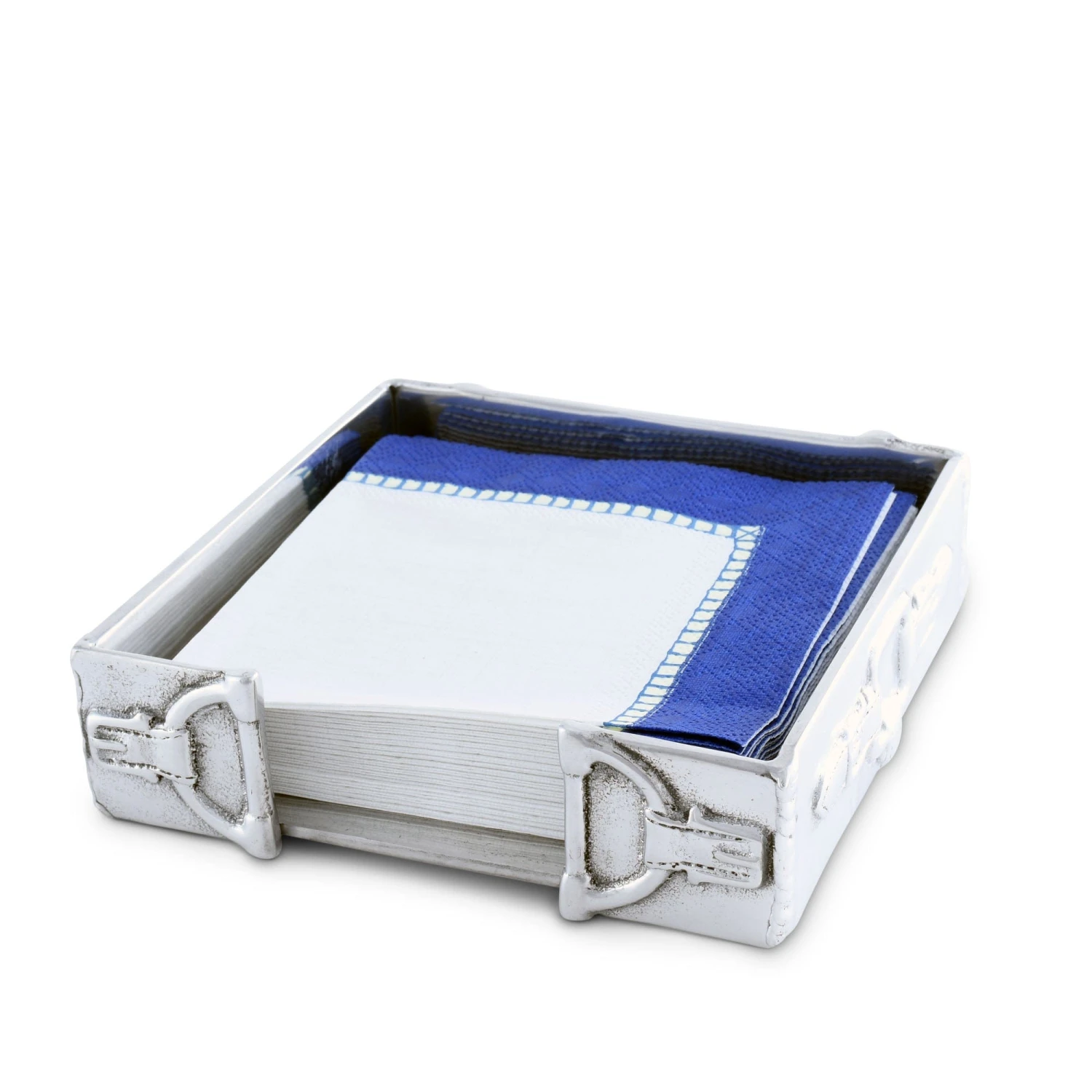Arthur Court Equestrian Snaffle Accent Cocktail Napkin Box 3 Arthur Court Equestrian Snaffle Accent Cocktail Napkin Box
