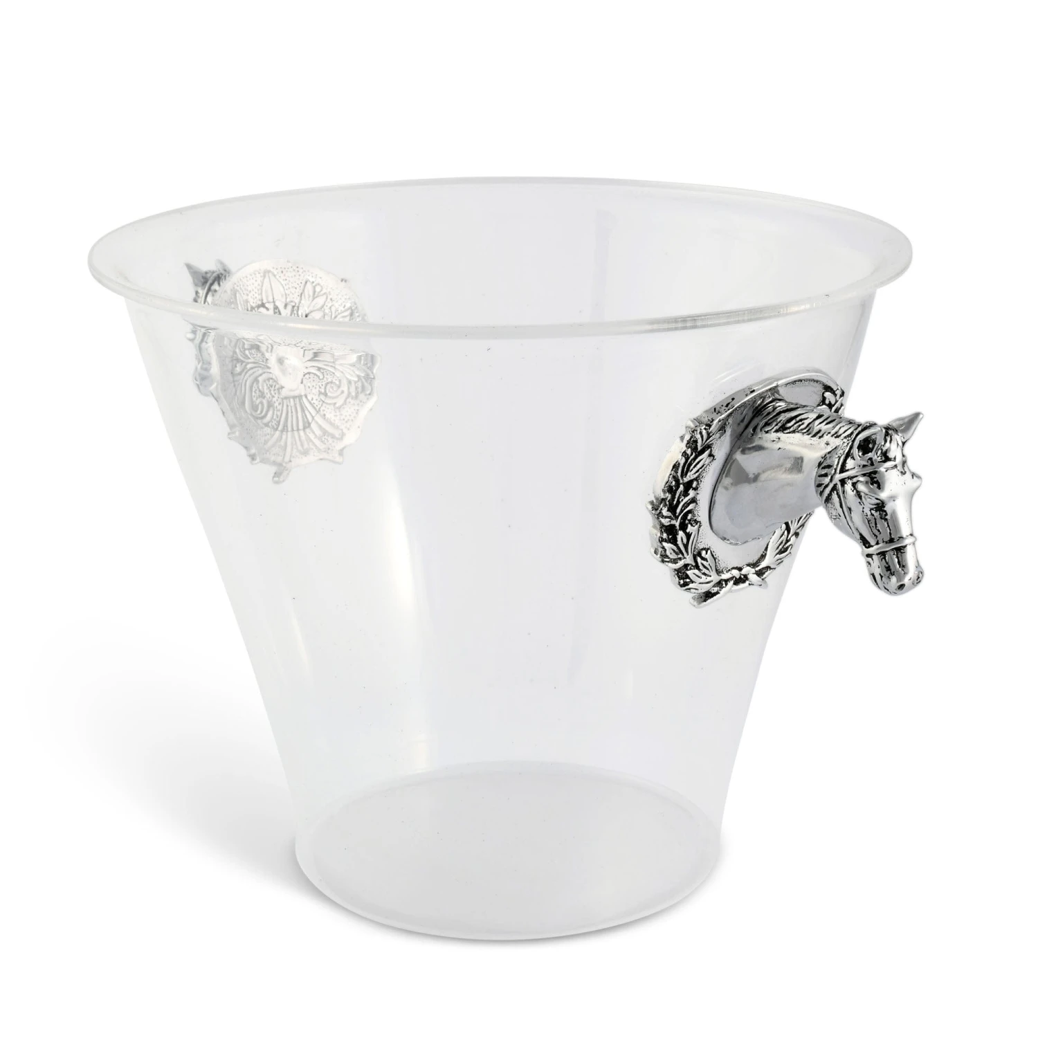 Arthur Court Horse Head Handle Acrylic Ice Bucket 4 Arthur Court Horse Head Handle Acrylic Ice Bucket - Image 2