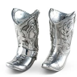 Arthur Court Cowboy Boot Salt And Pepper Set -Farm House Tack Store arthur court western frontier cowboy boot salt and pepper set 040878 31866406731891