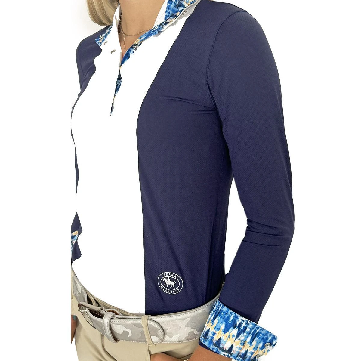 Essex Classics Ladies Tie Dye "Luna" Performance Long Sleeve Show Shirt 7 Essex Classics Ladies Tie Dye "Luna" Performance Long Sleeve Show Shirt - Image 5