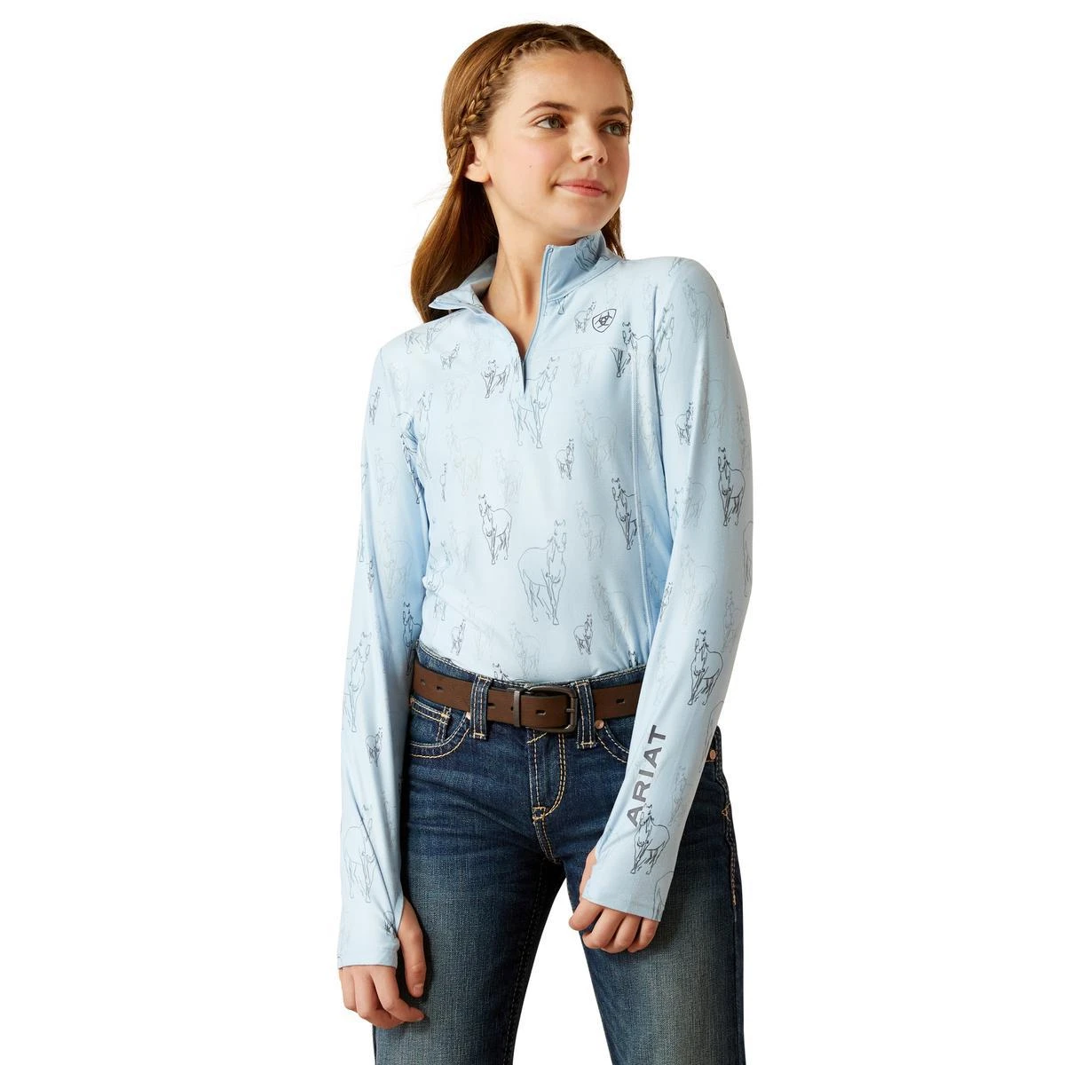 Ariat Youth Lowell 2.0 1/4 Zip Baselayer Print - Sale 3 Ariat Youth Lowell 2.0 1/4 Zip Baselayer Print - Sale