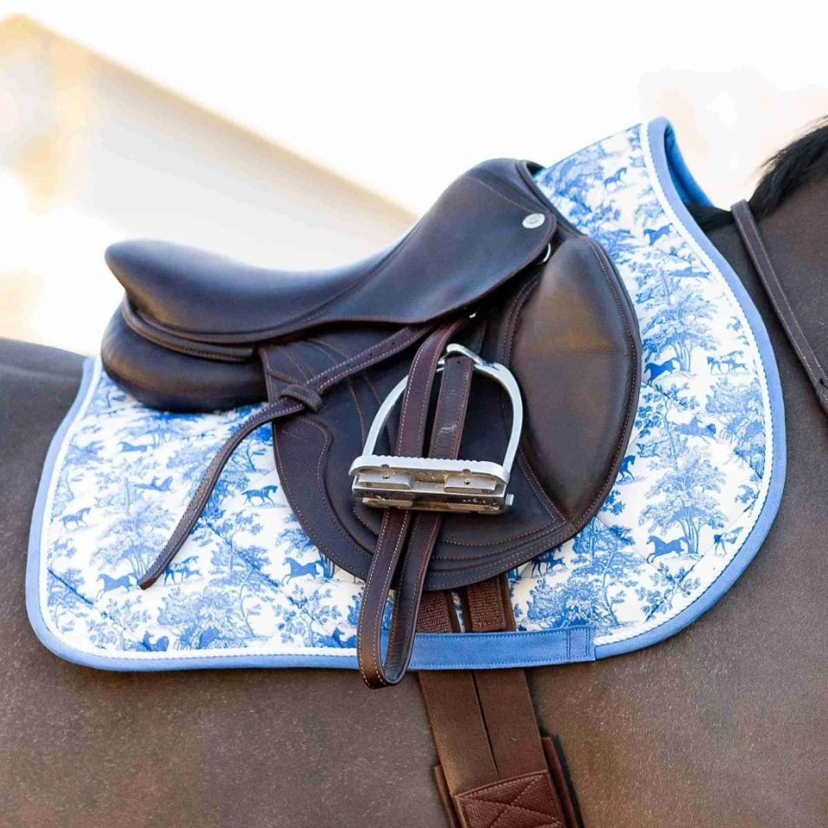 Dapplebay Equestrian Toile Pony Saddle Pad 3 Dapplebay Equestrian Toile Pony Saddle Pad