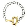 V2 Designs Silver Link Bracelet With Gold Bit Toggle Clasp 1 V2 Designs Silver Link Bracelet With Gold Bit Toggle Clasp -Farm House Tack Store b80b3d14d7f129e0ae4c47a74830448b