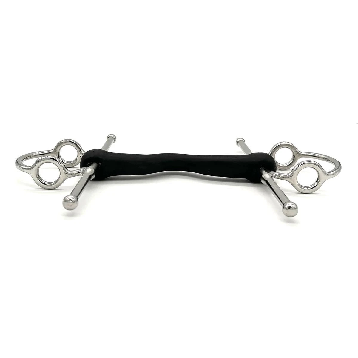 AJR Hard Rubber Medium Port Nelson Gag Bit 4 AJR Hard Rubber Medium Port Nelson Gag Bit - Image 2
