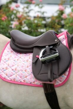 Belle And Bow Equestrian Pony Saddle Pad -Farm House Tack Store b9ad0746864171634536ba430686822a