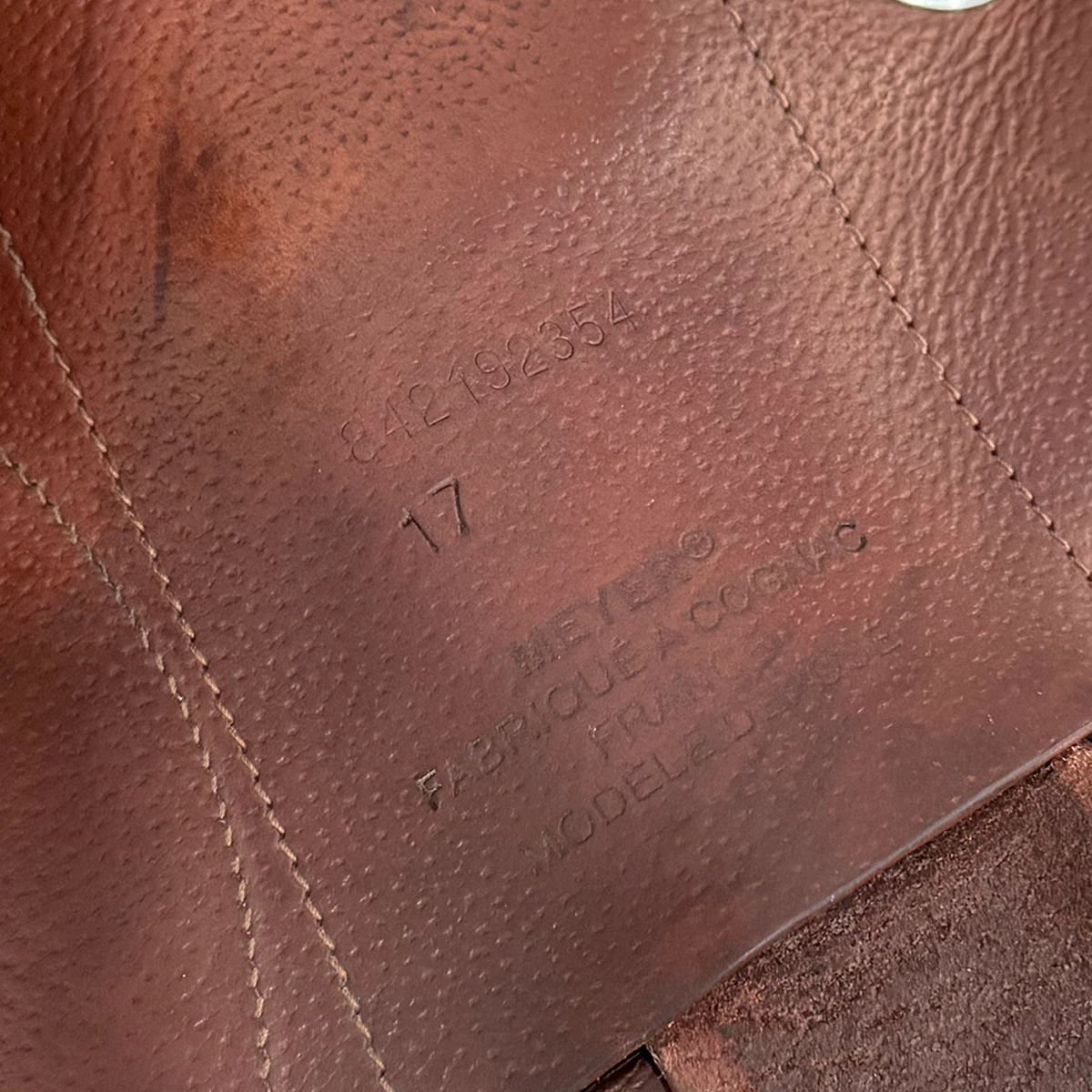 Meyer Cross Eventing Monoflap 17" Used Jumping Saddle 5 Meyer Cross Eventing Monoflap 17" Used Jumping Saddle - Image 3