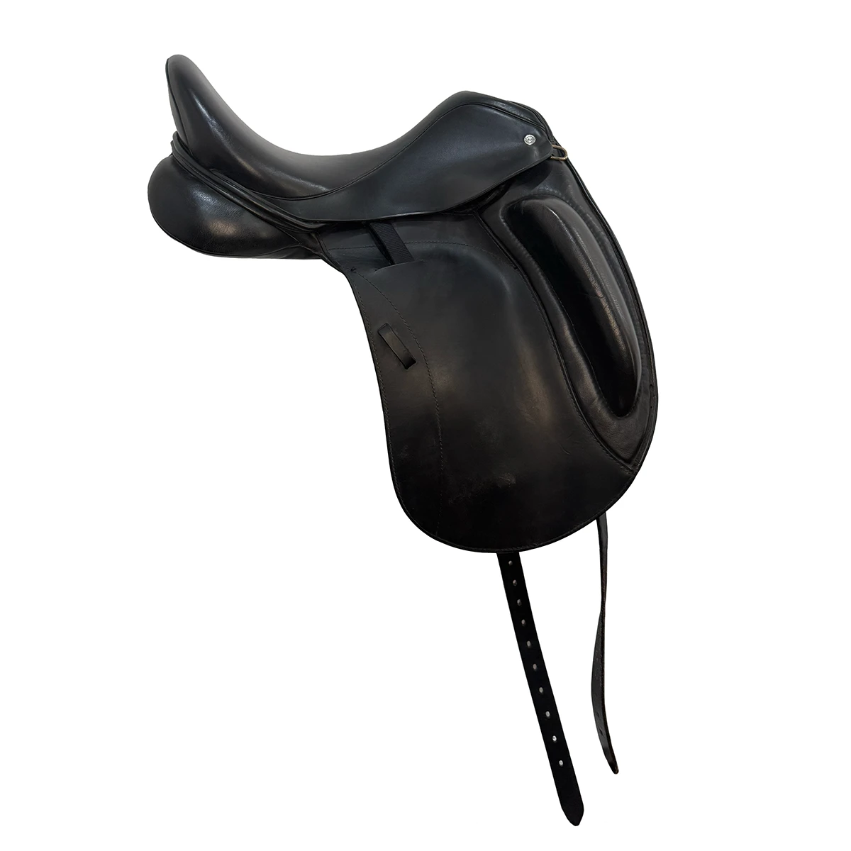 Custom Saddlery Advantage R 17" Monoflap Used Dressage Saddle 4 Custom Saddlery Advantage R 17" Monoflap Used Dressage Saddle - Image 2