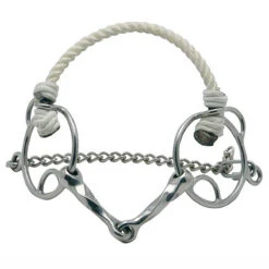 Metalab Single Joint Twisted Combination Bit With Rope Noseband