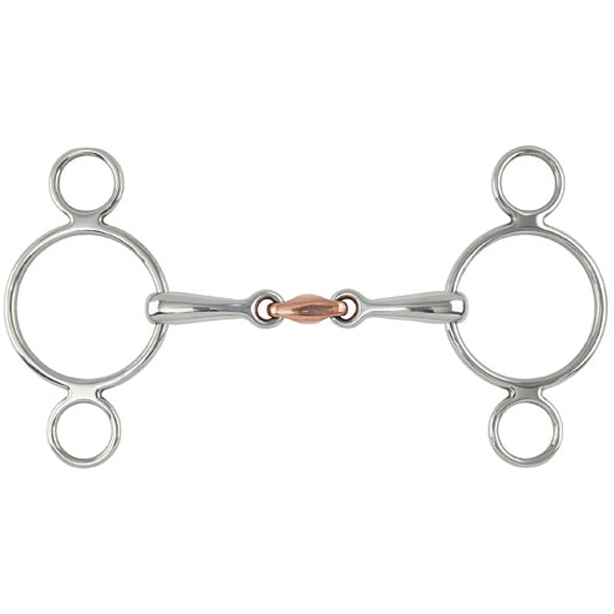 Shires Two Ring Copper Lozenge Gag Bit 3 Shires Two Ring Copper Lozenge Gag Bit
