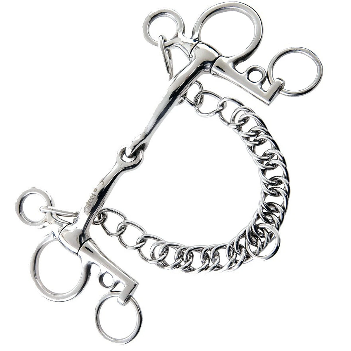 Weatherbeeta Korsteel Stainless Steel Tom Thumb Pelham Bit 3 Weatherbeeta Korsteel Stainless Steel Tom Thumb Pelham Bit