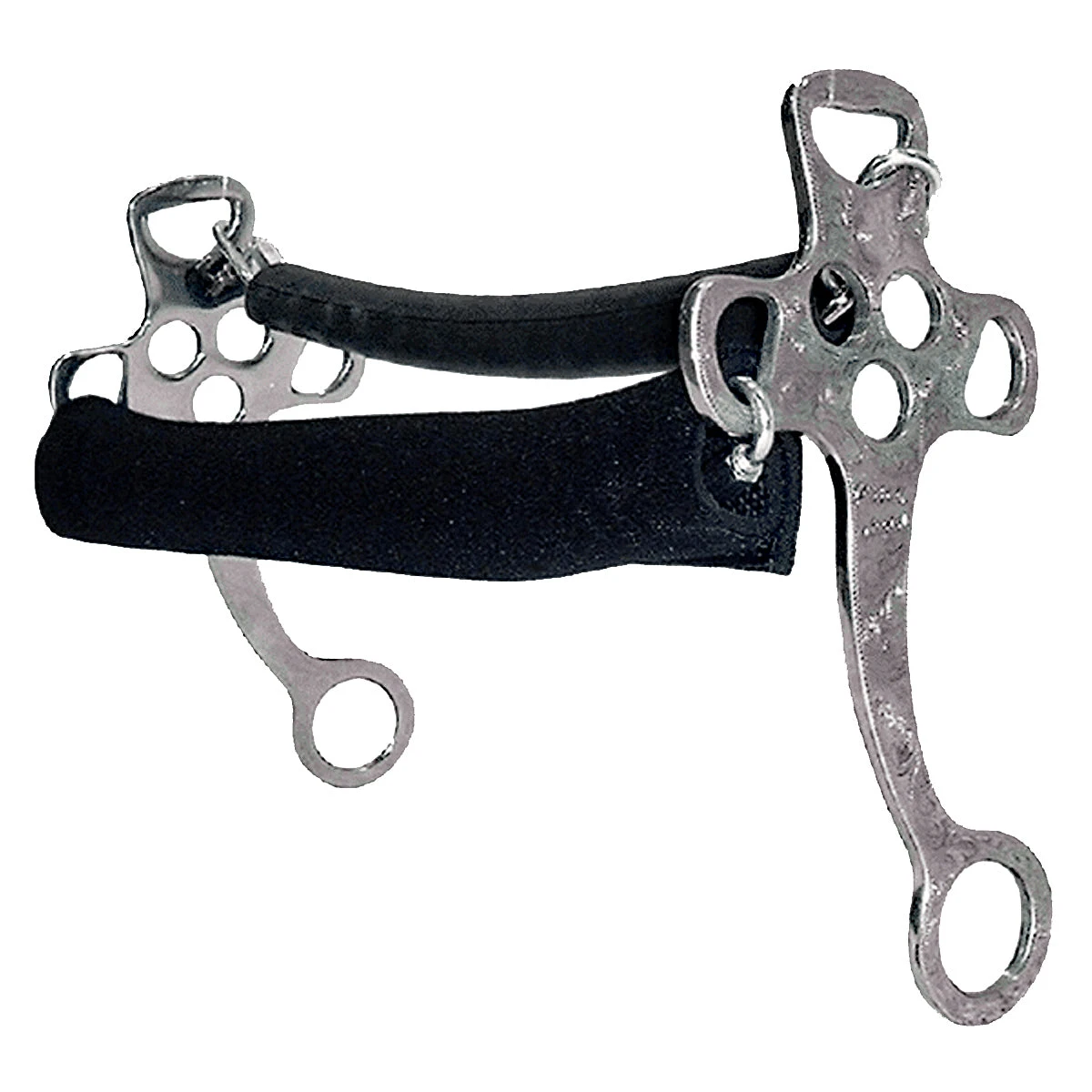 Metalab Hackamore With Neoprene Covered Chain Noseband 3 Metalab Hackamore With Neoprene Covered Chain Noseband