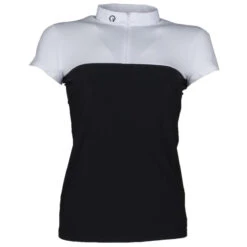 EGO 7 Women's Mesh Top Short Sleeve -Farm House Tack Store black whiteFRONT 73245.1583424822.1280.1280