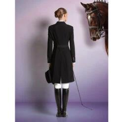 Equiline Women's Marilyn Dressage Tail Coat In X-Cool Evo 19 Equiline Women's Marilyn Dressage Tail Coat In X-Cool Evo -Farm House Tack Store black10 18920.1583545753.1280.1280
