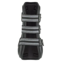 EquiFit D-Teq Front Boot -Farm House Tack Store black ostrich front black trim2 96187.1590081036.1280.1280