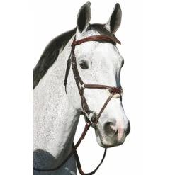 HDR Pro Mono Crown Raised Figure Eight Bridle With Rubber Reins
