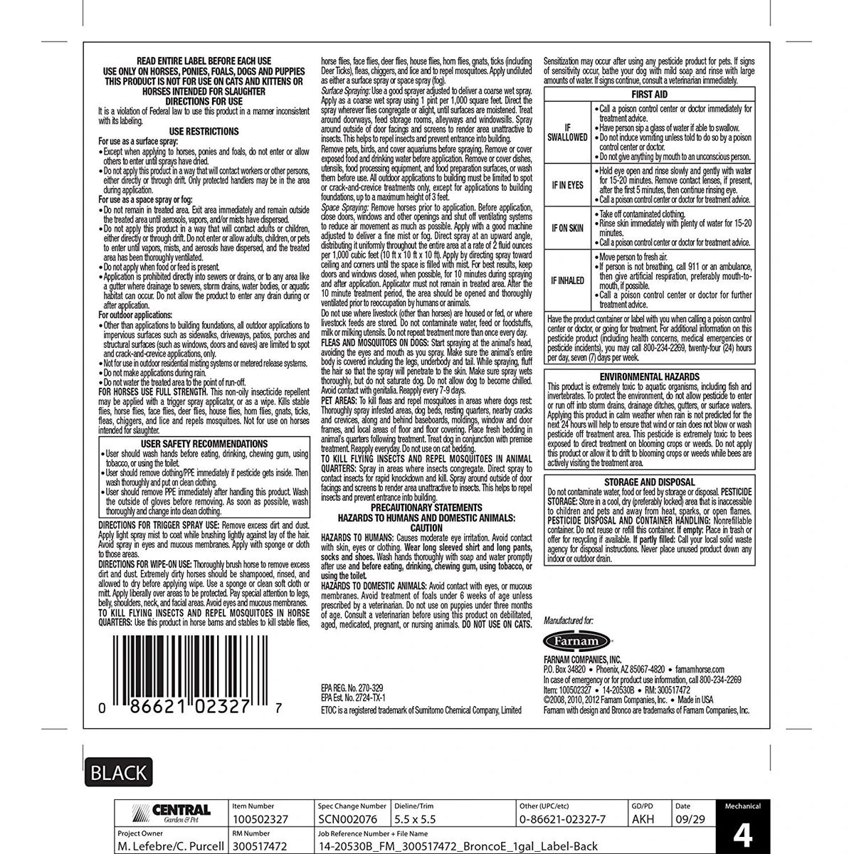 BRONCO Equine Fly Spray 5 BRONCO Equine Fly Spray - Image 3
