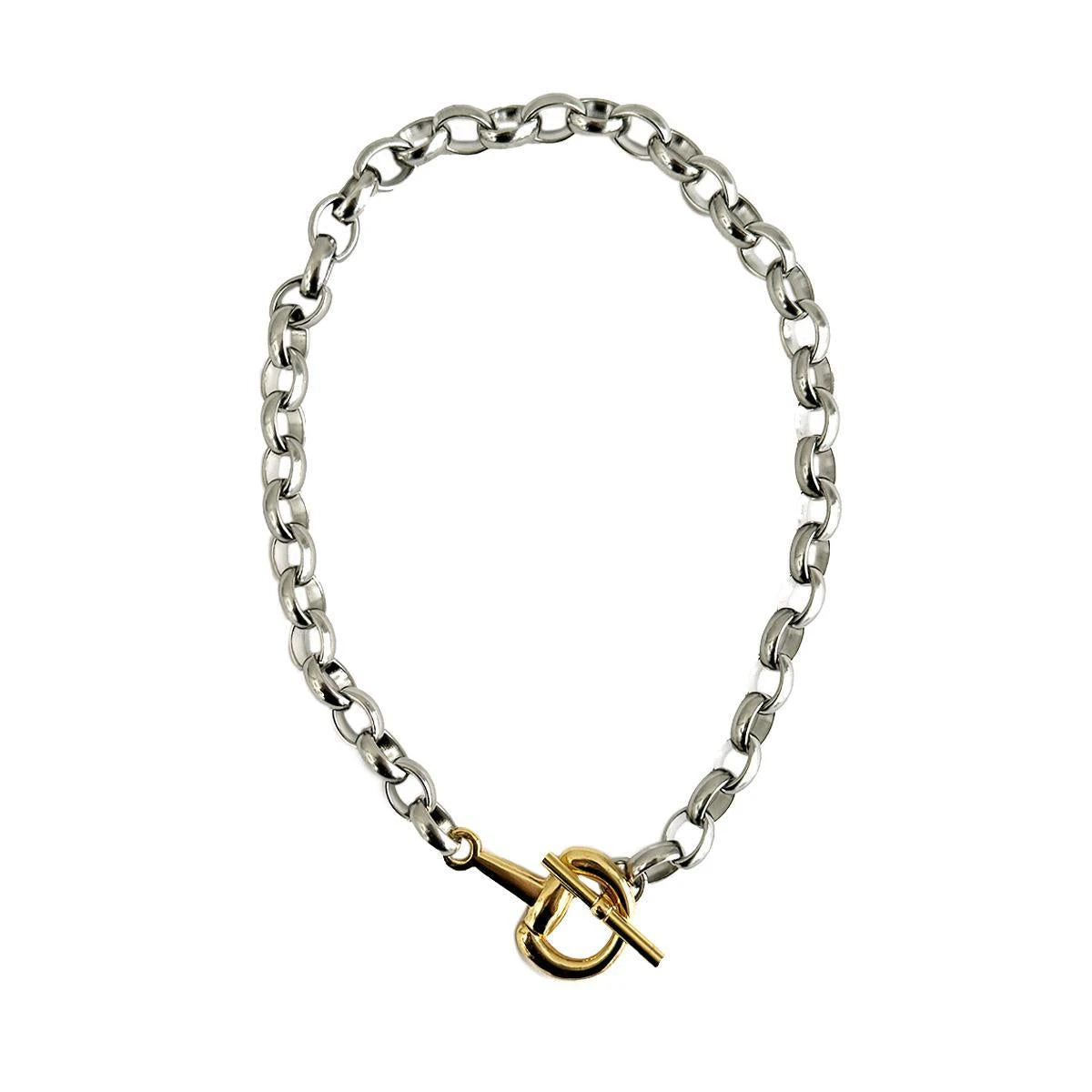 V2 Designs Silver Equestrian Necklace With Snaffle Bit Toggle Clasp 3 V2 Designs Silver Equestrian Necklace With Snaffle Bit Toggle Clasp