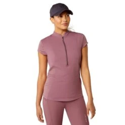 Ariat Women's Breathe 1/4 Zip Cap Sleeve Baselayer - Sale -Farm House Tack Store cf69c9da d4f4 4270 8194 3db6cad96d52