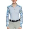 Kastel Long Sleeve Belts Print 1/4 Zip Shirt