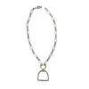 V2 Designs Loose Link Mixed Media Stirrup Necklace -Farm House Tack Store d4c6075967324550020d1d08c99e1926