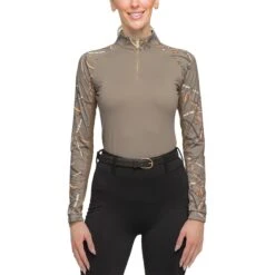 Kastel Long Sleeve Raglan Taupe Belts 1/4 Zip Shirt 17 Kastel Long Sleeve Raglan Taupe Belts 1/4 Zip Shirt -Farm House Tack Store d524d7d30752f3a71189c6e7e40d0de9