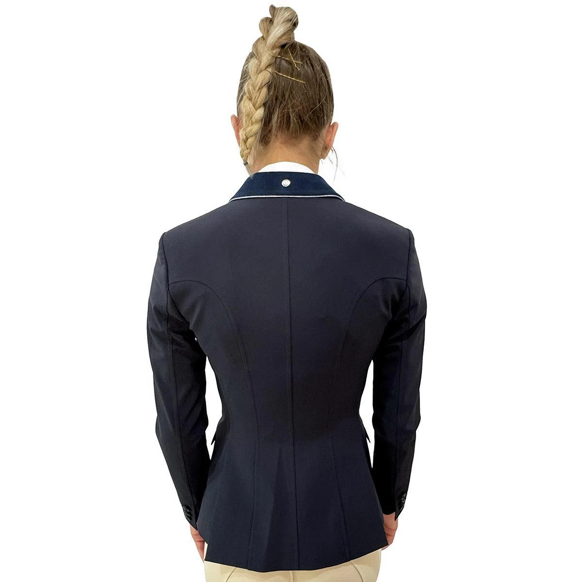Equiline Farm House Custom Navy Gait Show Coat In X-Cool Evo 6 Equiline Farm House Custom Navy Gait Show Coat In X-Cool Evo - Image 4