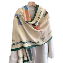 AWST Int'l Hunter Horses Acrylic Cashmere Scarf -Farm House Tack Store e151aa18fc3a2b9a914ab11678fb31ad