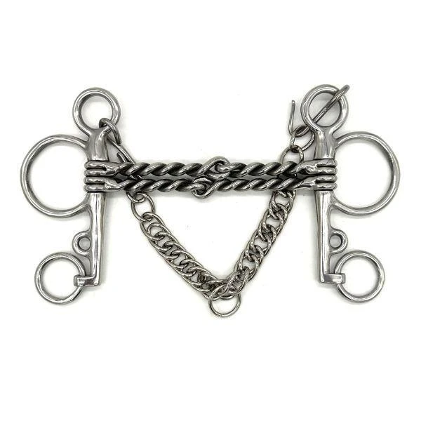 Jake Adams Double Twisted Wire Pelham Bit 3 Jake Adams Double Twisted Wire Pelham Bit