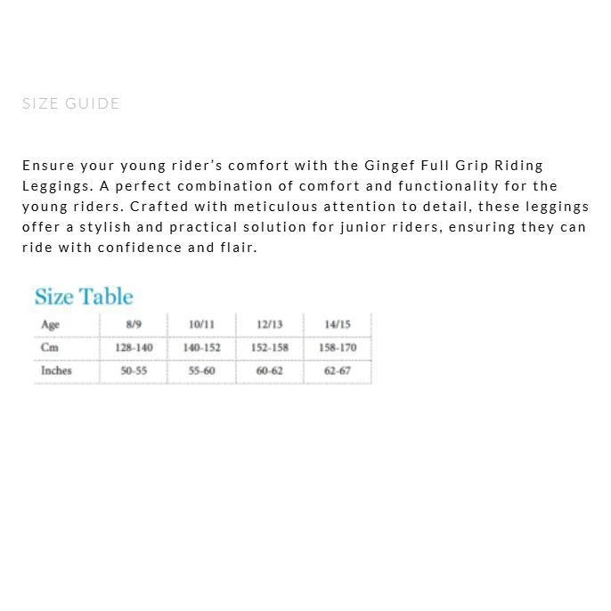 Equiline Junior Gingef Full Grip BX-Tech Leggings 4 Equiline Junior Gingef Full Grip BX-Tech Leggings - Image 2