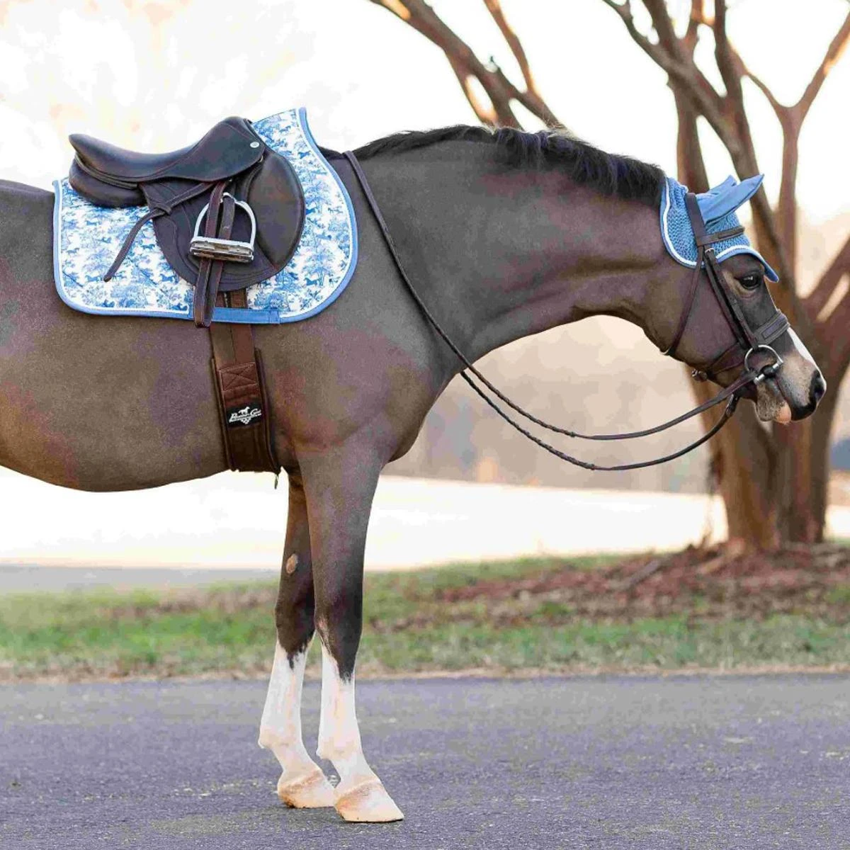 Dapplebay Equestrian Toile Pony Saddle Pad 4 Dapplebay Equestrian Toile Pony Saddle Pad - Image 2