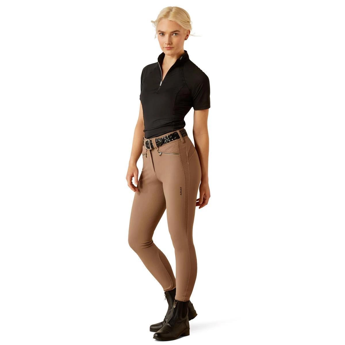 Ariat Women's Soquel 1/4 Zip Short Sleeve Baselayer 6 Ariat Women's Soquel 1/4 Zip Short Sleeve Baselayer - Image 4