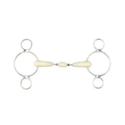 Happy Mouth Roller 2-Ring Double Jointed Gag Bit