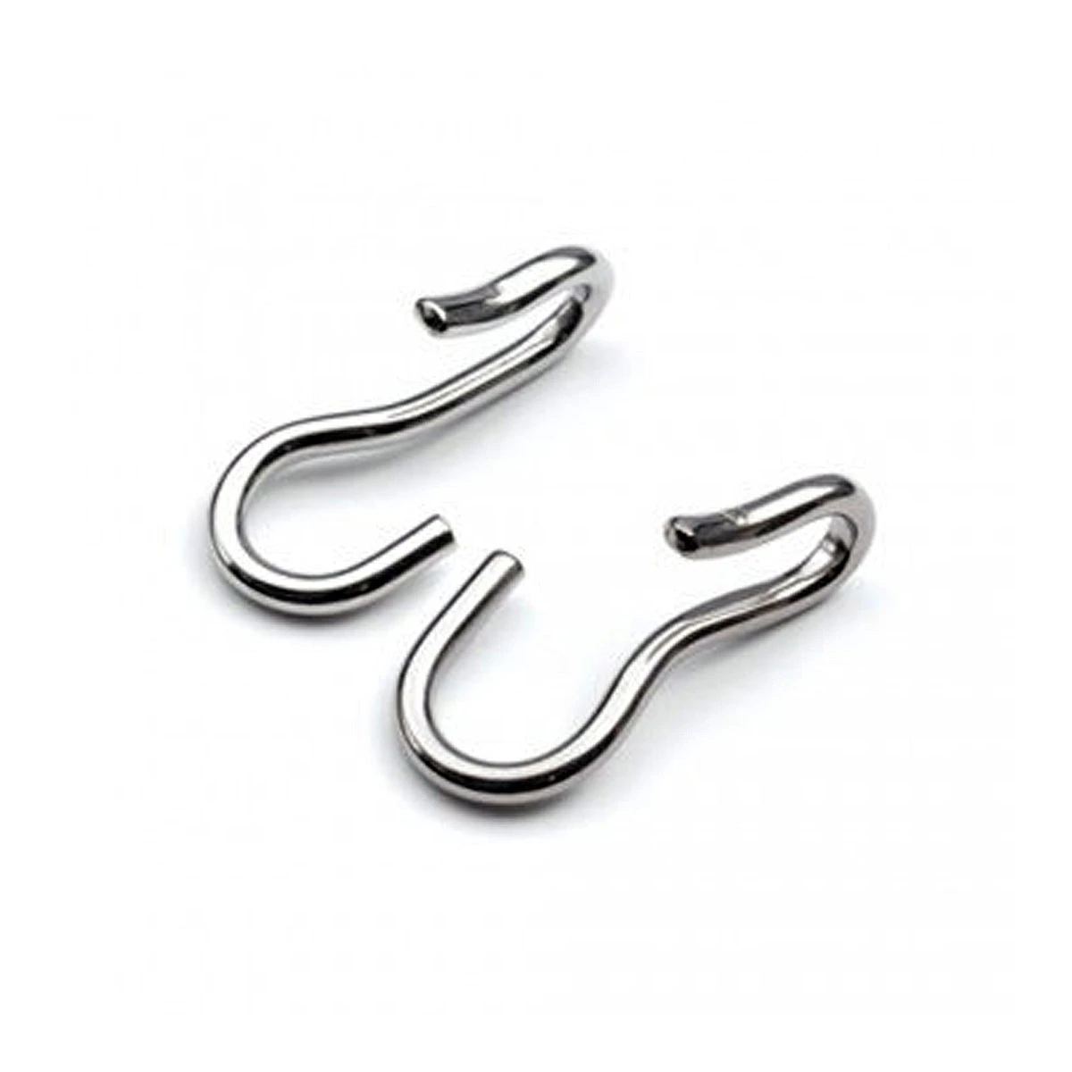 Centaur Stainless Steel Curb Chain Hooks Pair 3 Centaur Stainless Steel Curb Chain Hooks Pair