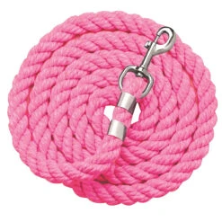 Perri's Solid Color Cotton Lead Rope -Farm House Tack Store hot pink 58238.1588083387.1280.1280