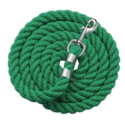 Perri's Solid Color Cotton Lead Rope -Farm House Tack Store hunter green 45808.1588083388.1280.1280
