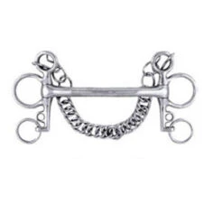 Weatherbeeta Korsteel Stainless Steel Mullen Mouth Tom Thumb Pelham Bit