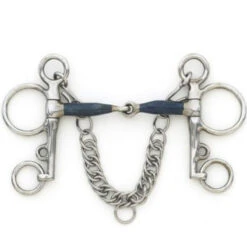 Centaur Blue Steel Jointed Tom Thumb Pelham Bit