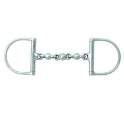 Weatherbeeta Korsteel Stainless Steel Waterford Hunter Dee Ring Snaffle Bit